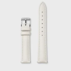 CLUSE Voir Bracelets De La Tétragone|Voir Bracelets De La Tétragone Multifunction^Strap 16 mm Leather Off-White, Silver Colour