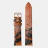 CLUSE Voir Bracelets De Boho Chic|Voir Bracelets De Féroce^Strap 18 mm Leather Orange Python, Rose Gold Colour