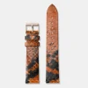 CLUSE Voir Bracelets De Boho Chic|Voir Bracelets De Féroce^Strap 18 mm Leather Orange Python, Rose Gold Colour