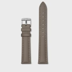 CLUSE Voir Bracelets De La Tétragone|Voir Bracelets De La Tétragone Multifunction^Strap 16 mm Leather Taupe, Silver Colour