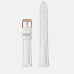 CLUSE Voir Bracelets De La Tétragone|Voir Bracelets De La Tétragone Multifunction^Strap 16 mm Leather White, Rose Gold Colour