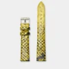 CLUSE Voir Bracelets De La Tétragone|Voir Bracelets De La Tétragone Multifunction^Strap 16 mm Leather Yellow Python, Gold Colour