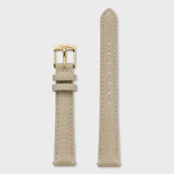 CLUSE Voir Bracelets De Fluette|Voir Bracelets De Gracieuse Petite^Strap 14 mm Linen Beige, Gold Colour