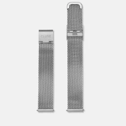 CLUSE Voir Bracelets De La Tétragone|Voir Bracelets De La Tétragone Multifunction^Strap 16 mm Mesh Silver Colour