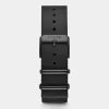 CLUSE Voir Bracelets De Aravis Chrono|Voir Bracelets De Aravis^Strap 20 mm Nato Leather Full Black