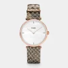 CLUSE Montres Rose Gold|Triomphe^Triomphe Leather Almond Python, Rose Gold Colour
