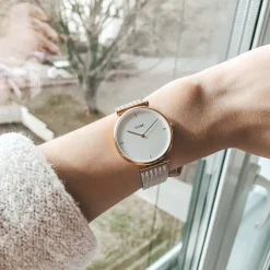 CLUSE Montres Rose Gold|Triomphe^Triomphe Mesh Bicolour
