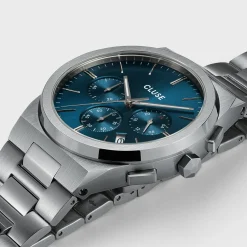CLUSE Montres Argent|Vigoureux^Vigoureux Chrono Steel Blue, Silver Colour