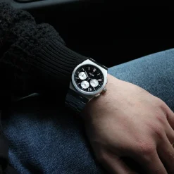 CLUSE Montres Argent|Montres Noir^Vigoureux Chrono Steel Black and Silver, Silver Colour