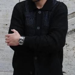 CLUSE Montres Argent|Montres Noir^Vigoureux Chrono Steel Black and Silver, Silver Colour