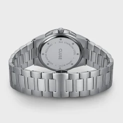 CLUSE Montres Argent|Vigoureux^Vigoureux Chrono Steel Dark Blue, Silver Colour