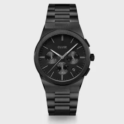 CLUSE Montres Noir|Montres Noir^Vigoureux Chrono Steel, Full Black