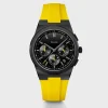 CLUSE Montres Noir|Montres Noir^Vigoureux Chrono Watch Silicone Yellow, Black Colour