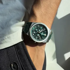 CLUSE Montres Argent|Vigoureux^Vigoureux Chrono Watch Silicone Green, Silver Colour