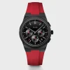 CLUSE Montres Noir|Montres Noir^Vigoureux Chrono Watch Silicone Red, Black Colour