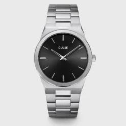 CLUSE Montres Argent|Montres Noir^Vigoureux Steel Black, Silver Colour