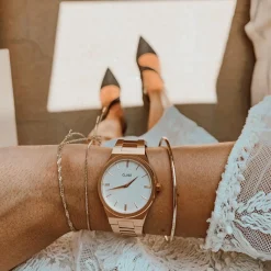 CLUSE Montres Rose Gold|Vigoureux^Vigoureux Steel White, Rose Gold Colour