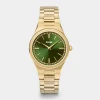 CLUSE Montres Or|Vigoureux^Vigoureux Watch Steel, Green Stones, Gold Colour